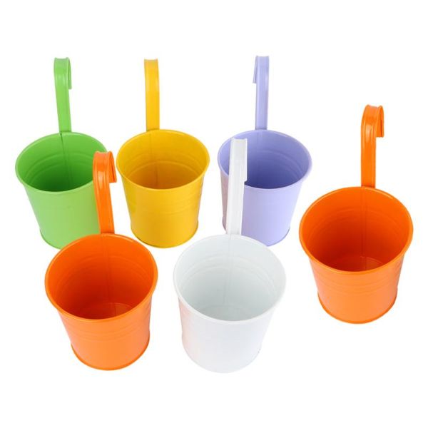 waste bins 6pcs metal bucket flower hanging pot balcony garden pots plant holders
waste bins 6pcs metal bucket flower hanging pot balcony garden pots plant holders