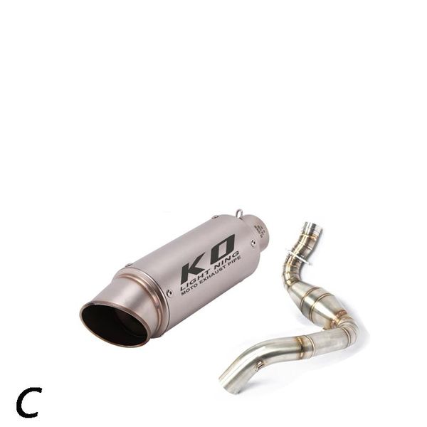 motorcycle exhaust system slip on head link pipe and 51mm muffler stainless steel for g310gs g310r all years
motorcycle exhaust system slip on head link pipe and 51mm muffler stainless steel for g310gs g310r all years