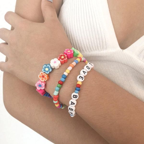 charm bracelets 2021 summer sweet beads chain multilayer letter flower pattern bracelet resin jewelry gift for women friend, Golden;silver
charm bracelets 2021 summer sweet beads chain multilayer letter flower pattern bracelet resin jewelry gift for women friend, Golden;silver
