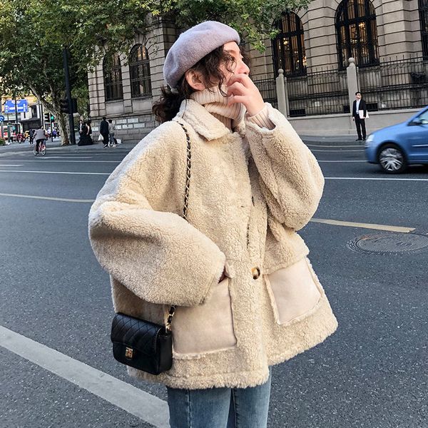coats autumn and winter korean jacket women sheep of female gross wool short paragraph pelvet circle lamb fur coat 15io, Tan;black
coats autumn and winter korean jacket women sheep of female gross wool short paragraph pelvet circle lamb fur coat 15io, Tan;black