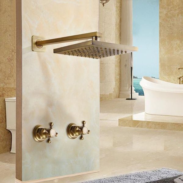 shower faucet sets 8 inch antique brass round square wall mounted bathroom rainfall head 2 handles shower sets
shower faucet sets 8 inch antique brass round square wall mounted bathroom rainfall head 2 handles shower sets