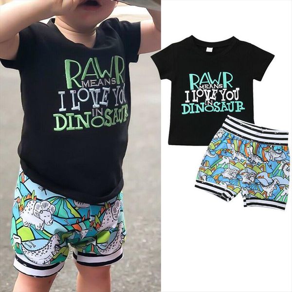 toddler baby boy clothes letter t shirt dionsaur print short pants 2pcs outfits summer, White
toddler baby boy clothes letter t shirt dionsaur print short pants 2pcs outfits summer, White