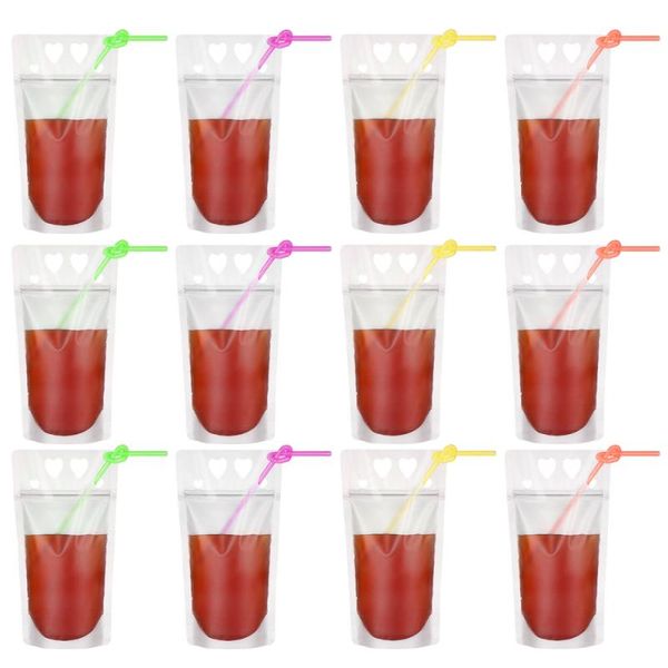 clear drink pouches bags heavy duty hand-held translucent reclosable zipper stand-up drinking storage
clear drink pouches bags heavy duty hand-held translucent reclosable zipper stand-up drinking storage