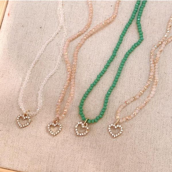 pendant necklaces fashion love rhinestone necklace shiny crystal bead chain simple wedding birthday gift, Silver
pendant necklaces fashion love rhinestone necklace shiny crystal bead chain simple wedding birthday gift, Silver