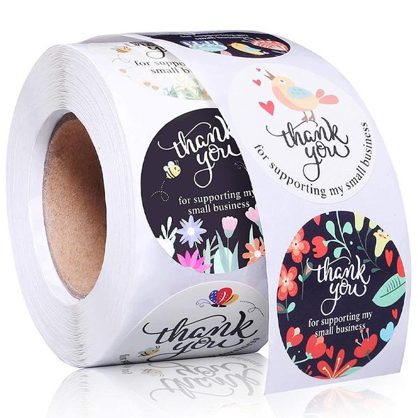 gift wrap 500 pcs/roll flowers thank you stickers 1.5 inch waterproof adhesive label sticker for envelope sealing decoration
gift wrap 500 pcs/roll flowers thank you stickers 1.5 inch waterproof adhesive label sticker for envelope sealing decoration