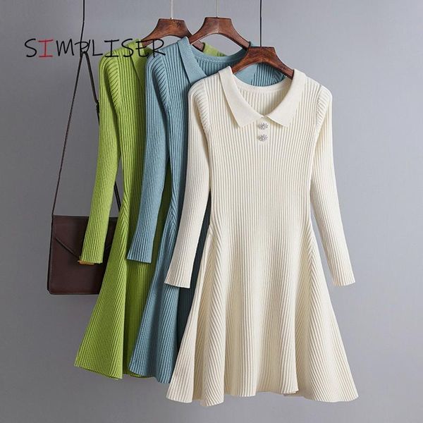 women 2021 autumn winter basic sweater dress knitting vestidos femme a-line bottoming knit long sleeve thick mini casual dresses, Black;gray
women 2021 autumn winter basic sweater dress knitting vestidos femme a-line bottoming knit long sleeve thick mini casual dresses, Black;gray