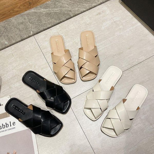 slippers women summer flat shoes female slides cover toe fretwork heels low pantofle fashion soft 2021 luxury peep basic pu casu, Black
slippers women summer flat shoes female slides cover toe fretwork heels low pantofle fashion soft 2021 luxury peep basic pu casu, Black