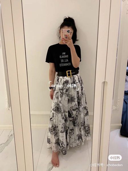 fashion women's skirts 2021 runway luxury european design party style clothing, Black
fashion women's skirts 2021 runway luxury european design party style clothing, Black