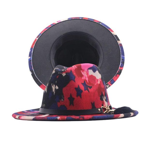 wide brim hats fibonacci colorful style hat panama felt fedoras for men women british jazz cap, Blue;gray
wide brim hats fibonacci colorful style hat panama felt fedoras for men women british jazz cap, Blue;gray