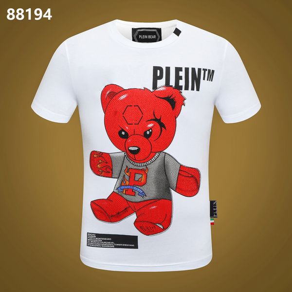 plein bear t shirt mens designer tshirts brand clothing rhinestone skull men t-shirts classical hip hop streetwear tshirt casual tees pb 113, White;black
plein bear t shirt mens designer tshirts brand clothing rhinestone skull men t-shirts classical hip hop streetwear tshirt casual tees pb 113, White;black