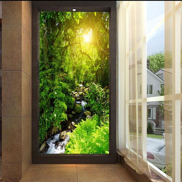 wallpapers 3dcustomized medium-size mural wallpaper green space expansion pattern with sunshine forest path the corridor enter hall
wallpapers 3dcustomized medium-size mural wallpaper green space expansion pattern with sunshine forest path the corridor enter hall