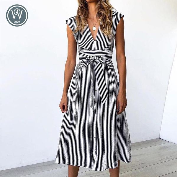 casual dresses vintage stripe print midi dress women elegant deep v sash tie up bodycon female summer streetwear sundresses 2021, Black;gray
casual dresses vintage stripe print midi dress women elegant deep v sash tie up bodycon female summer streetwear sundresses 2021, Black;gray