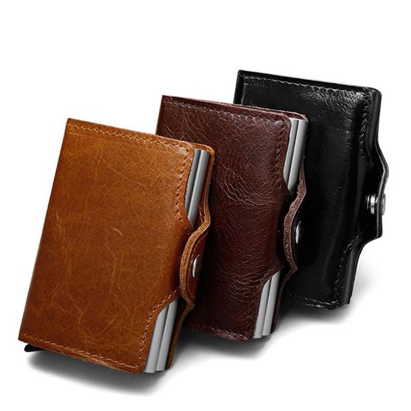 card holders vintage women men bank holder prevents rfid information leakage genuine leather wallet id mini purse, Brown;gray
card holders vintage women men bank holder prevents rfid information leakage genuine leather wallet id mini purse, Brown;gray
