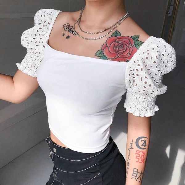 women's blouses & shirts summer fashion ladies short puff sleeve hollow floral collar shirt white square neck 2021 blouse
women's blouses & shirts summer fashion ladies short puff sleeve hollow floral collar shirt white square neck 2021 blouse