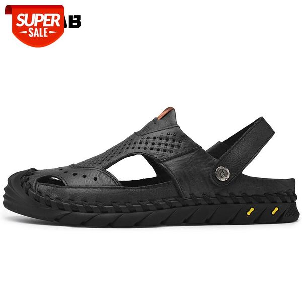 sandals men genuine leather beach sandals outdoor men casual shoes soft comfortable slip-on mens summer sandalias hombre #xr4g, Black
sandals men genuine leather beach sandals outdoor men casual shoes soft comfortable slip-on mens summer sandalias hombre #xr4g, Black