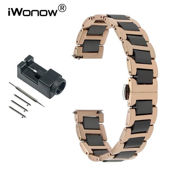 watch bands ceramic & stainless steel watchband 12 14 16 18 20 22mm quick release band universal wrist strap bracelet + link remover, Black;brown
watch bands ceramic & stainless steel watchband 12 14 16 18 20 22mm quick release band universal wrist strap bracelet + link remover, Black;brown