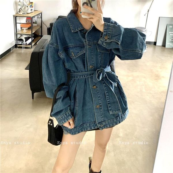 women's jackets hong kong style denim jacket female autumn 2021 retro tie wide loose waist net celebrity fried street tooling tide, Black;brown
women's jackets hong kong style denim jacket female autumn 2021 retro tie wide loose waist net celebrity fried street tooling tide, Black;brown