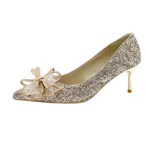 dress shoes golden high heels woman basic pumps 2021 fashion shiny grete bow pointed toe shoe party bride women pump, Black
dress shoes golden high heels woman basic pumps 2021 fashion shiny grete bow pointed toe shoe party bride women pump, Black