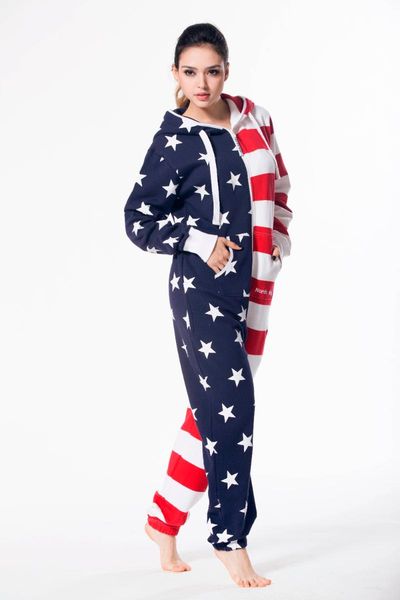 women's jumpsuits & rompers nordic way american flag playsuit ladies one piece jumpsuit hoody fleece, Black;white
women's jumpsuits & rompers nordic way american flag playsuit ladies one piece jumpsuit hoody fleece, Black;white