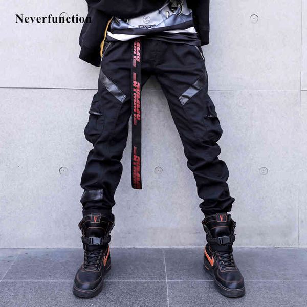 pant men personality leather pocket splice slim fit joggers casual fashions streetwear male hip hop sweatpants, Black 
pant men personality leather pocket splice slim fit joggers casual fashions streetwear male hip hop sweatpants, Black