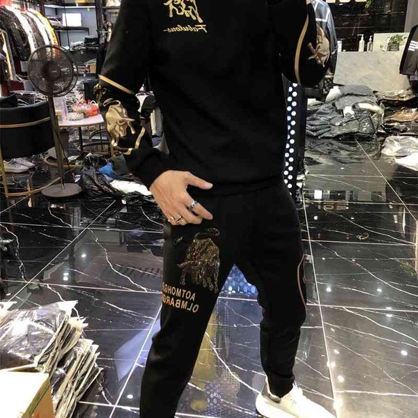 men's sweater plush thickened winter 2021 new taurus leisure sports men's handsome two piece suit fashion, Gray
men's sweater plush thickened winter 2021 new taurus leisure sports men's handsome two piece suit fashion, Gray