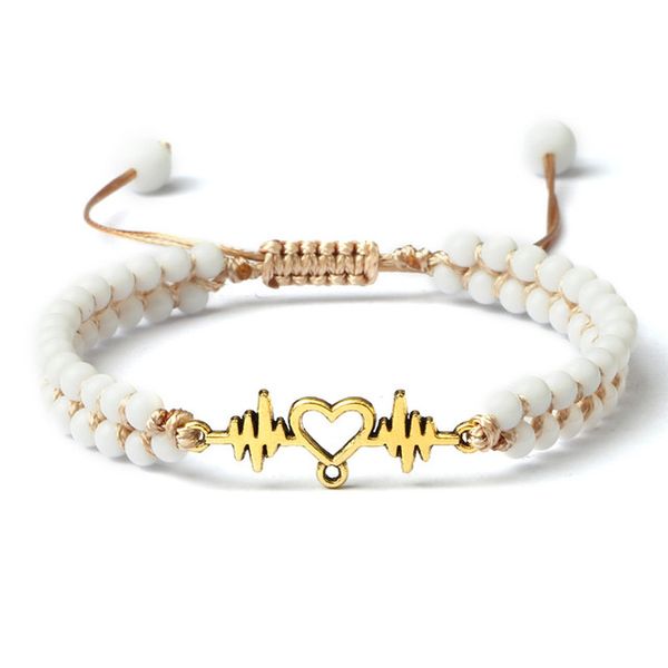 beaded, strands stone wrap bracelet femme heartbeat cardiogram natural white porcelain beads bracelets for women braided yoga jewelery gifts, Black
beaded, strands stone wrap bracelet femme heartbeat cardiogram natural white porcelain beads bracelets for women braided yoga jewelery gifts, Black