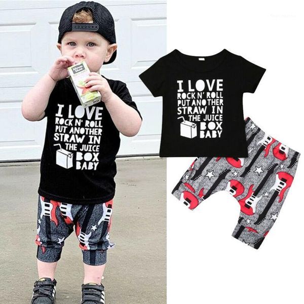 clothing sets infant baby boy kids shirt vest +guitar print pants outfit clothes set1, White
clothing sets infant baby boy kids shirt vest +guitar print pants outfit clothes set1, White