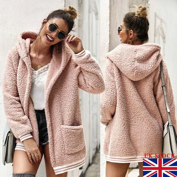 women's jackets winter women warm fluffy coat overcoat button jacket outwear loose sweater, Black;brown
women's jackets winter women warm fluffy coat overcoat button jacket outwear loose sweater, Black;brown