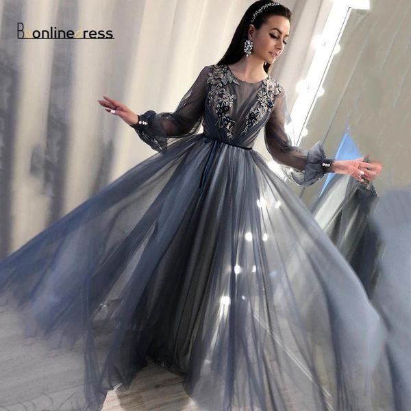 party dresses long sleeves formal evening 2021 a line appliques lace custom prom dress boho puff gown, White;black
party dresses long sleeves formal evening 2021 a line appliques lace custom prom dress boho puff gown, White;black