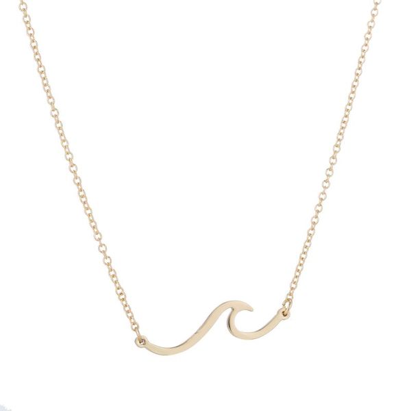 pendant necklaces necklace simple design sea wave stainless steel female chain on the neck choker jewelry collar collier for women, Silver
pendant necklaces necklace simple design sea wave stainless steel female chain on the neck choker jewelry collar collier for women, Silver
