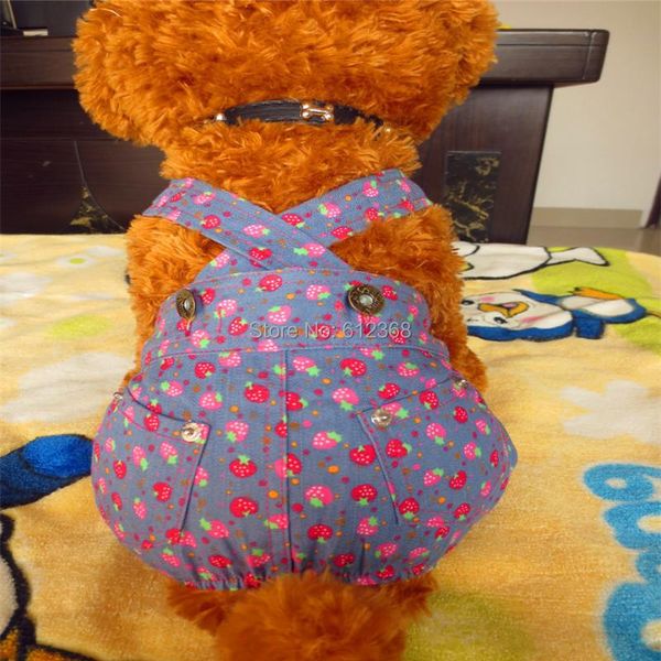 dog apparel tangpan strawberry pet jumpsuit puppy suspender jeans pants short panty overall trousers clothes
dog apparel tangpan strawberry pet jumpsuit puppy suspender jeans pants short panty overall trousers clothes
