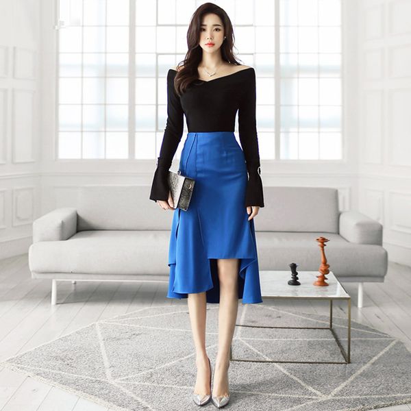 comfortable arrival temperamental beautiful blue quality elegant long asymmetric skirt, Black
comfortable arrival temperamental beautiful blue quality elegant long asymmetric skirt, Black