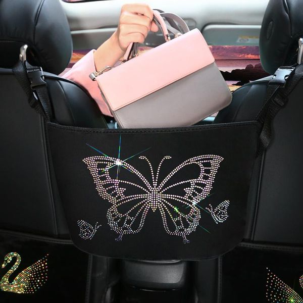 car organizer seat compartment storage net pocket seats back hanging bag in the middle butterfly rhinestones handbag organizers
car organizer seat compartment storage net pocket seats back hanging bag in the middle butterfly rhinestones handbag organizers