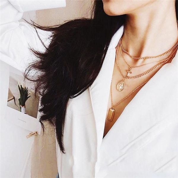 chains women trendy crucifix cross necklace vintage multi layer choker pendant jewelry, Silver
chains women trendy crucifix cross necklace vintage multi layer choker pendant jewelry, Silver