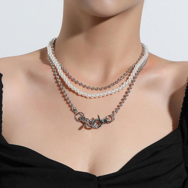 pendant necklaces vintage punk multilayer pearl choker twisted chain necklace for women hip hop silver color collar fashion jewelry gift
pendant necklaces vintage punk multilayer pearl choker twisted chain necklace for women hip hop silver color collar fashion jewelry gift