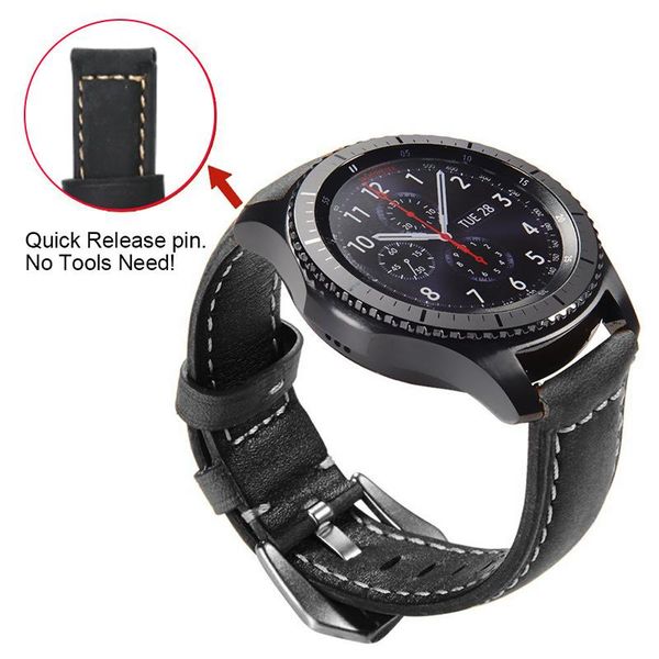 watch bands 20mm 22mm 42mm 46mm genuine leather strap for smart watchband replacement wrist bracelet with stainless steel buckle, Black;brown
watch bands 20mm 22mm 42mm 46mm genuine leather strap for smart watchband replacement wrist bracelet with stainless steel buckle, Black;brown