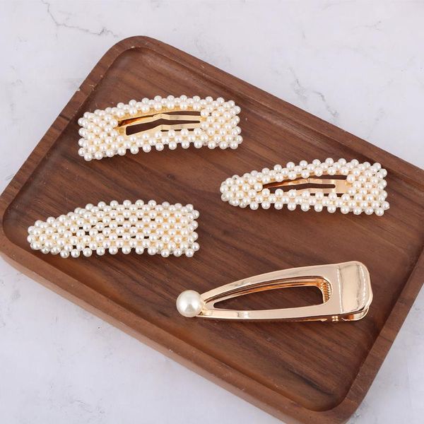 hair clips & barrettes 2021 women's trendy imitation pearl gold alloy hairpins female korean minimalist geometric clip barrette accesso, Golden;silver
hair clips & barrettes 2021 women's trendy imitation pearl gold alloy hairpins female korean minimalist geometric clip barrette accesso, Golden;silver