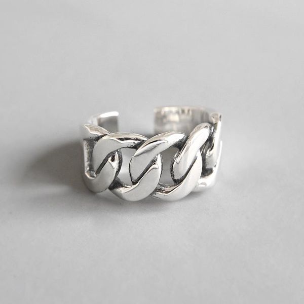 cluster rings 1pc 100% pure 925 sterling silver open chain geometric band ring rocker fine jewelry party j24, Golden;silver
cluster rings 1pc 100% pure 925 sterling silver open chain geometric band ring rocker fine jewelry party j24, Golden;silver