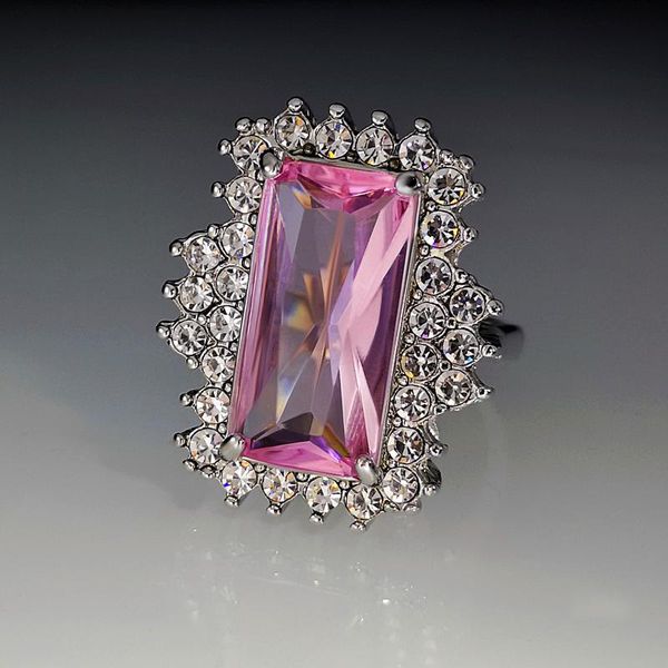 wedding rings luxury female crystal square thin ring classic silver color engagement charm pink zircon stone for women, Slivery;golden
wedding rings luxury female crystal square thin ring classic silver color engagement charm pink zircon stone for women, Slivery;golden