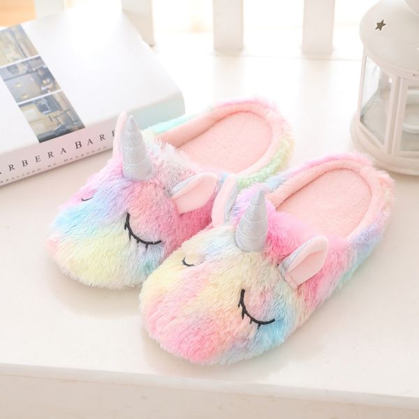 colorful unicorn hedgehog plush household floor slippers warm women's cotton shoes in autumn and winter
colorful unicorn hedgehog plush household floor slippers warm women's cotton shoes in autumn and winter