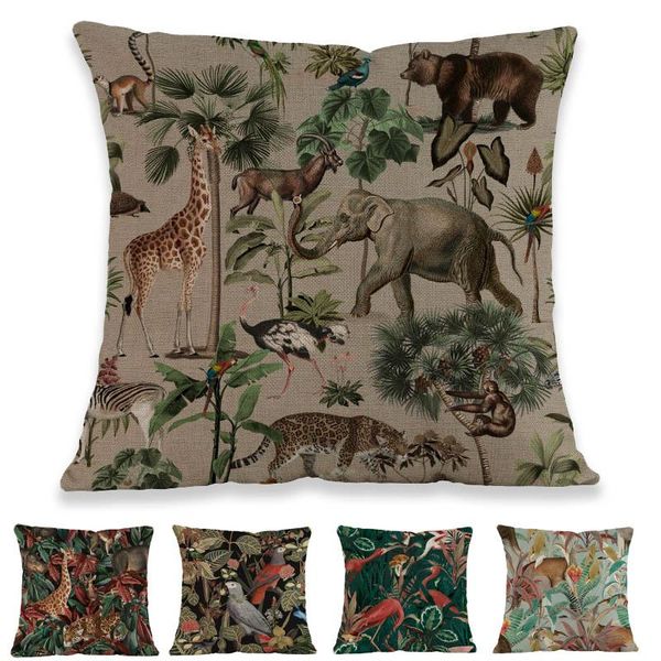 cushion/decorative pillow retro style forest animals and leaf giraffe bird pattern linen throw case home sofa car decorative cushion cover 4
cushion/decorative pillow retro style forest animals and leaf giraffe bird pattern linen throw case home sofa car decorative cushion cover 4