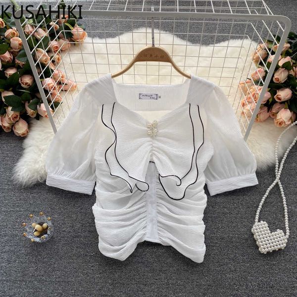 kusahiki chiffon korean ruffle patchwork v-neck puff sleeve women blouse elegant summer blusas mujer de moda 6j538 210602, White
kusahiki chiffon korean ruffle patchwork v-neck puff sleeve women blouse elegant summer blusas mujer de moda 6j538 210602, White