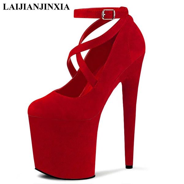 dress shoes laijianjinxia 20 cm high heels pumps party platform pole dance nightclub elegant buckle women flock, Black
dress shoes laijianjinxia 20 cm high heels pumps party platform pole dance nightclub elegant buckle women flock, Black