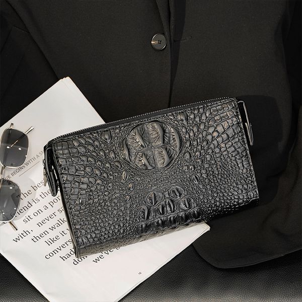 wallet handbag leisure simple men's korean street leather fashion wrist bag, Red;black
wallet handbag leisure simple men's korean street leather fashion wrist bag, Red;black