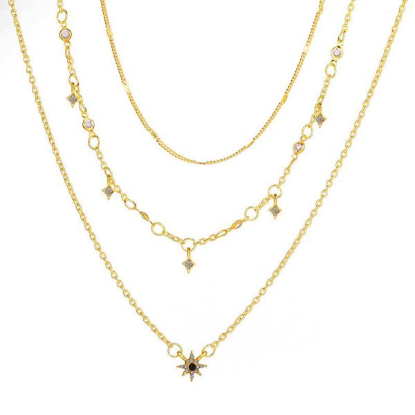 pendant necklaces trendy multi-layer rhinestone star gold chain for women geometric neck collars bohemian jewelry, Silver
pendant necklaces trendy multi-layer rhinestone star gold chain for women geometric neck collars bohemian jewelry, Silver