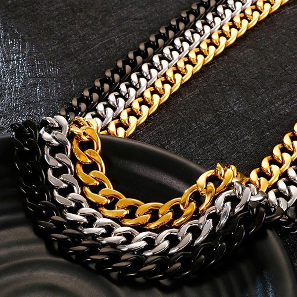 chains black gold stainless steel 10mm thick cuban chain bracelet necklace men 19.7" 30" long mens necklaces hip hop male jewelry, Silver
chains black gold stainless steel 10mm thick cuban chain bracelet necklace men 19.7" 30" long mens necklaces hip hop male jewelry, Silver