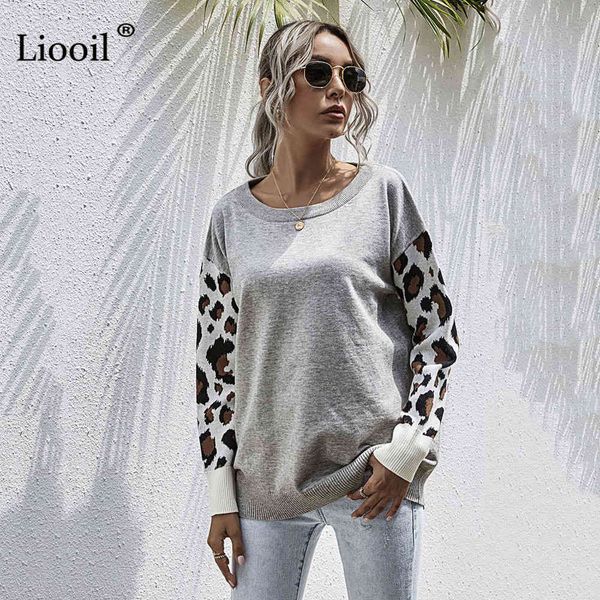 knits casual loose patchwork leopard print knit sweater long sleeve o neck ladies autumn winter knitwear and pullovers, White
knits casual loose patchwork leopard print knit sweater long sleeve o neck ladies autumn winter knitwear and pullovers, White