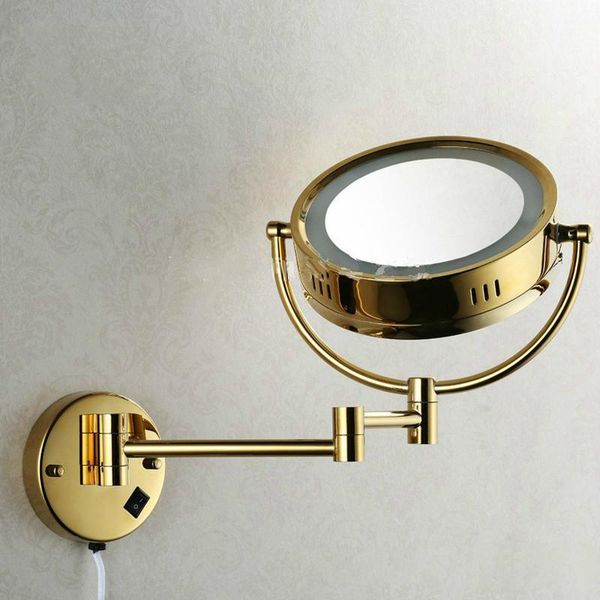 mirrors golden brass led luminous makeup mirror 8.5 inch round double-sided bathroom wall-mounted magnifier cy527
mirrors golden brass led luminous makeup mirror 8.5 inch round double-sided bathroom wall-mounted magnifier cy527