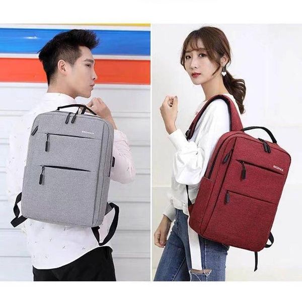 solid color retro style business backpack men and women middle school students simple double zipper computer
solid color retro style business backpack men and women middle school students simple double zipper computer