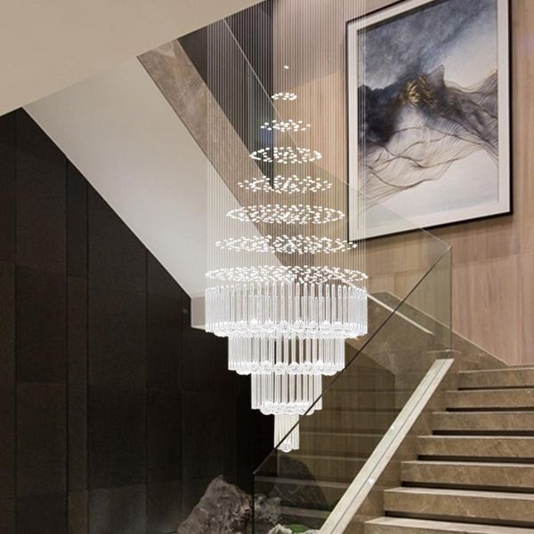pendant lamps light luxury staircase long chandelier simple duplex building large restaurant transfloor villa crystal lamp
pendant lamps light luxury staircase long chandelier simple duplex building large restaurant transfloor villa crystal lamp